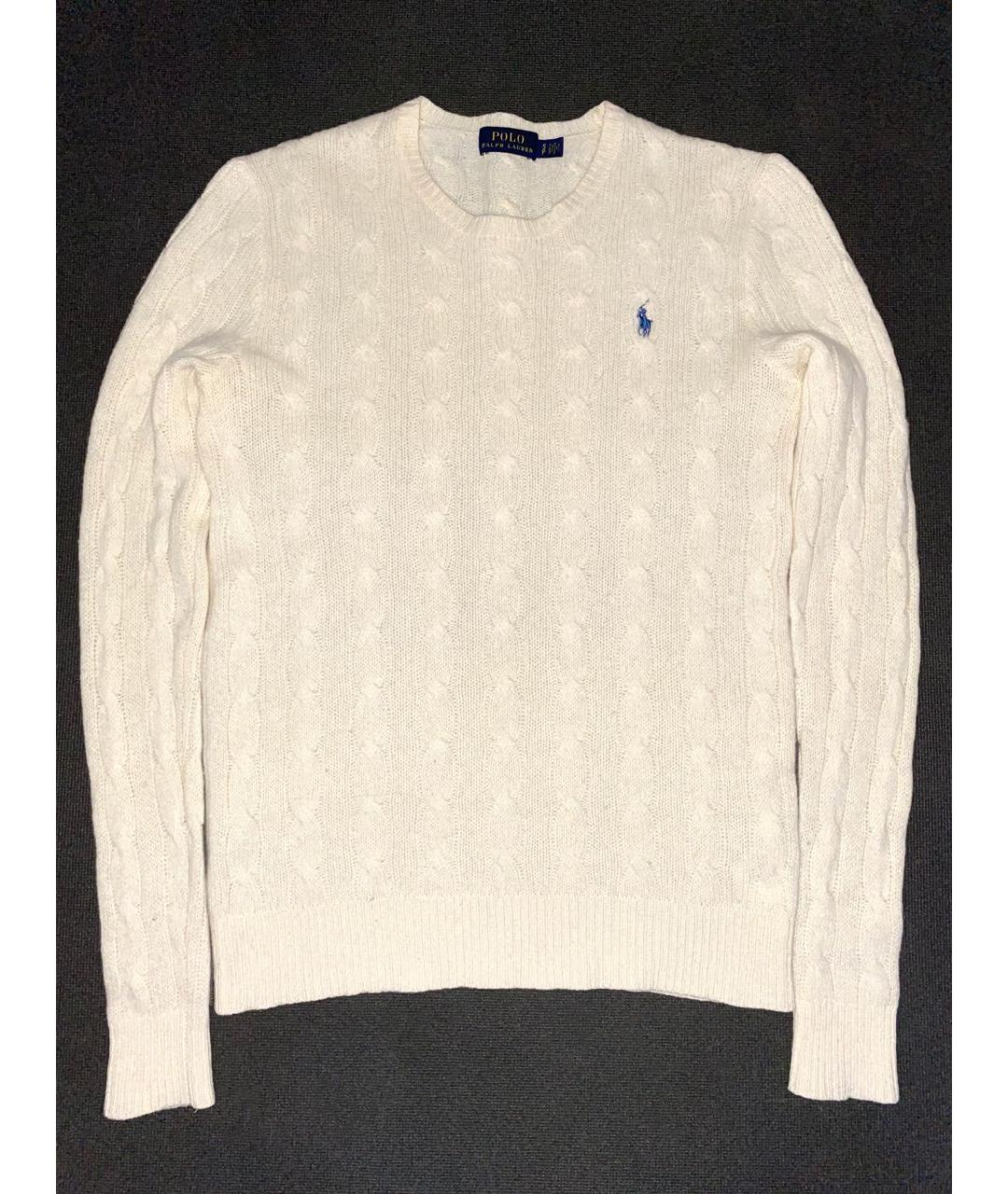 POLO RALPH LAUREN Белый шелковый джемпер / свитер, фото 7