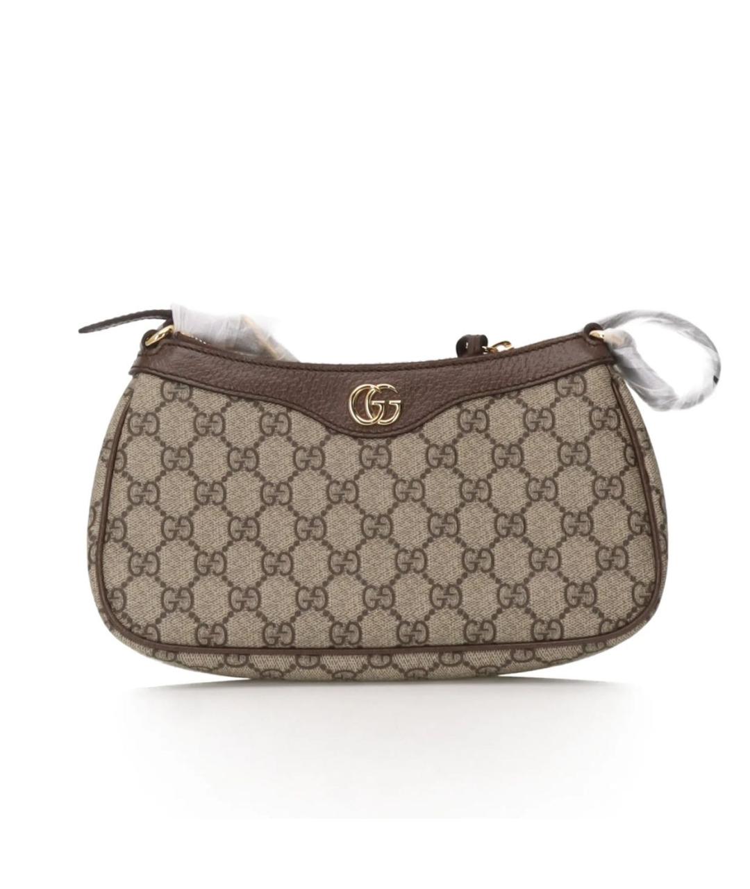 GUCCI Бежевая сумка с короткими ручками, фото 1