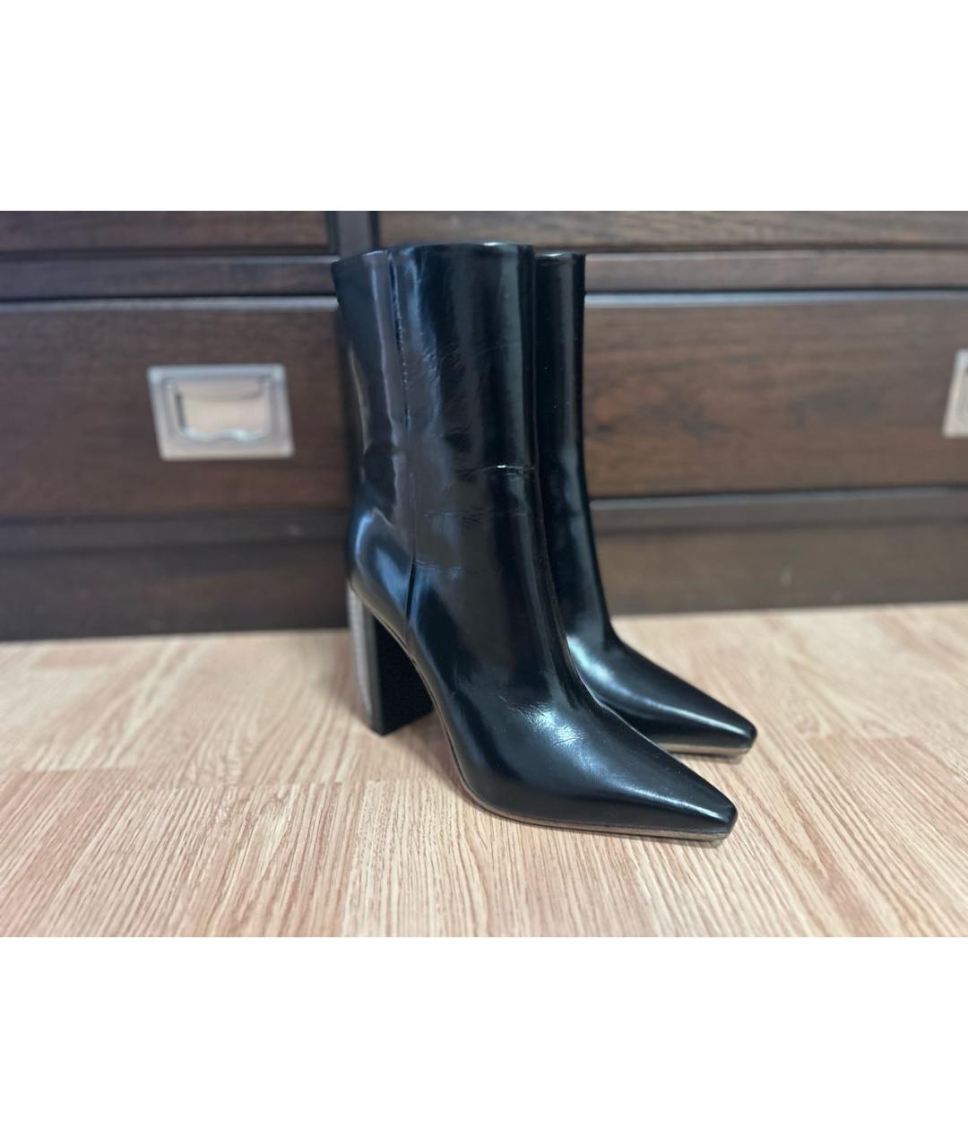 VETEMENTS Черные кожаные ботильоны, фото 3