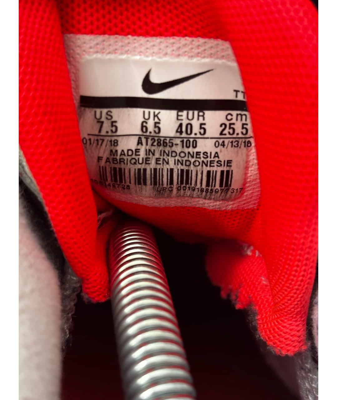 NIKE Красные низкие кроссовки / кеды, фото 6