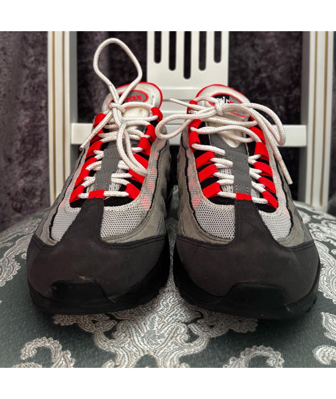 NIKE Красные низкие кроссовки / кеды, фото 3