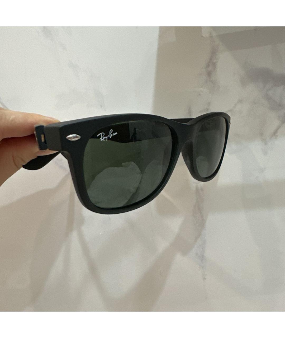 RAY BAN Черные солнцезащитные очки, фото 2