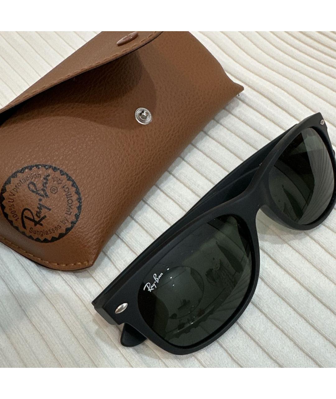 RAY BAN Черные солнцезащитные очки, фото 4
