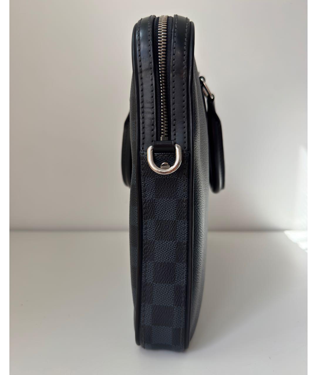 LOUIS VUITTON Темно-синий портфель, фото 8