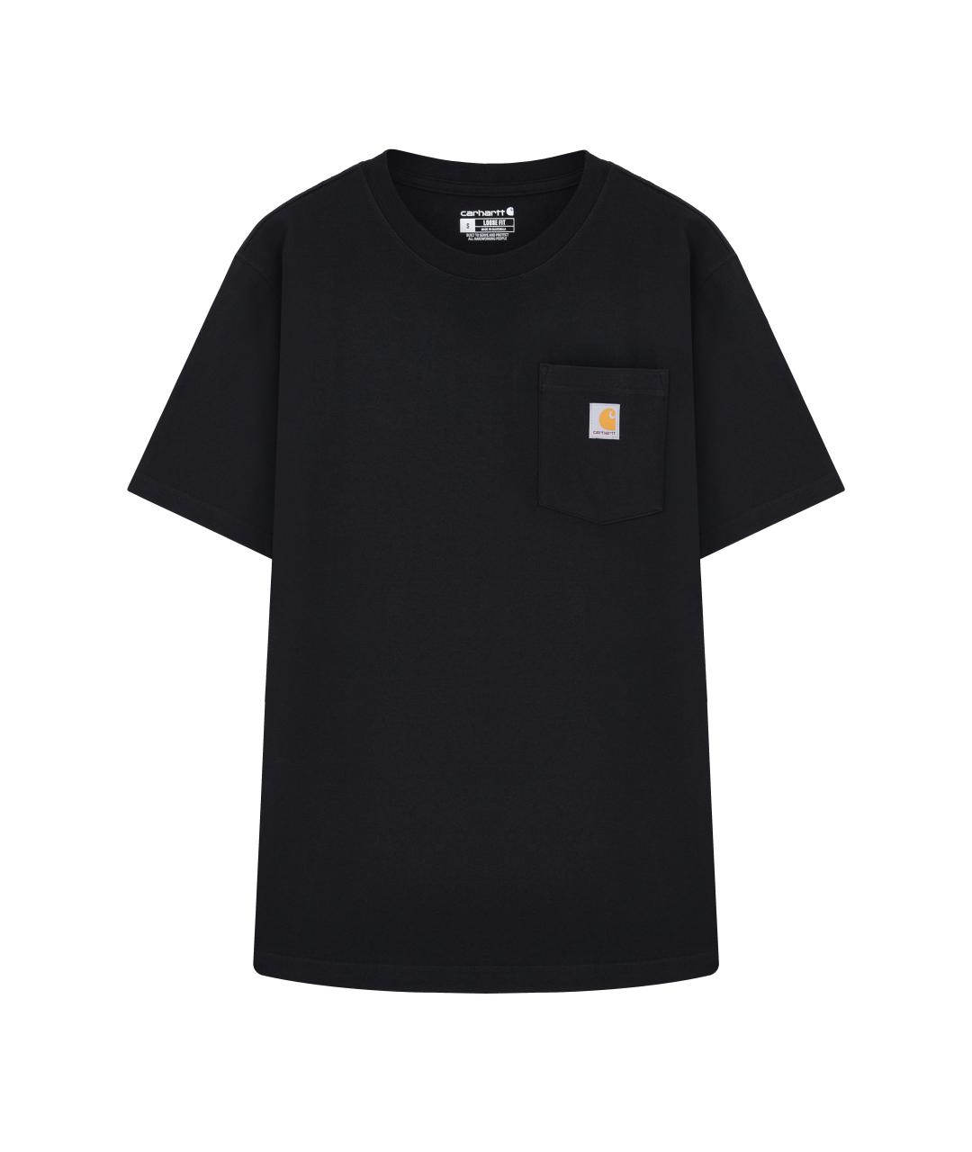 CARHARTT Черная хлопковая футболка, фото 1