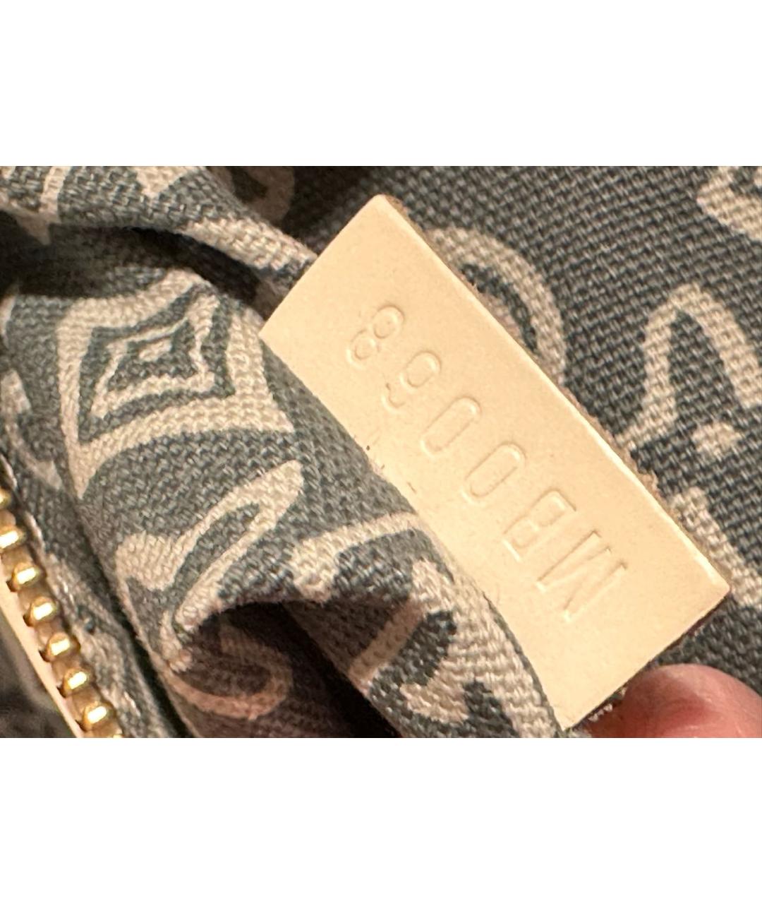 LOUIS VUITTON Голубая хлопковая сумка тоут, фото 7