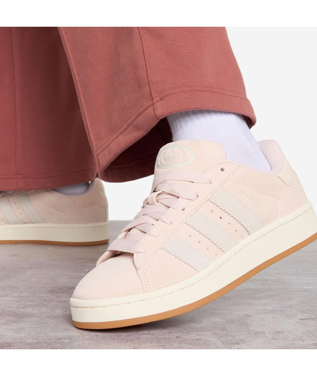 ADIDAS Коралловые замшевые кроссовки, фото 3