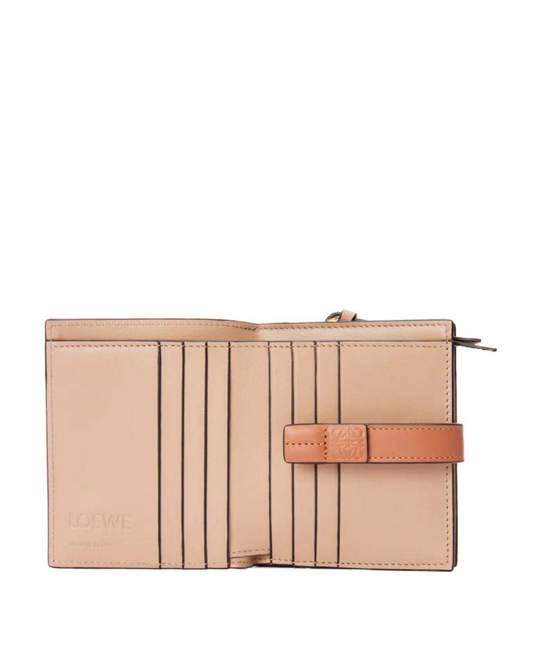 LOEWE Оранжевый кожаный кошелек, фото 2
