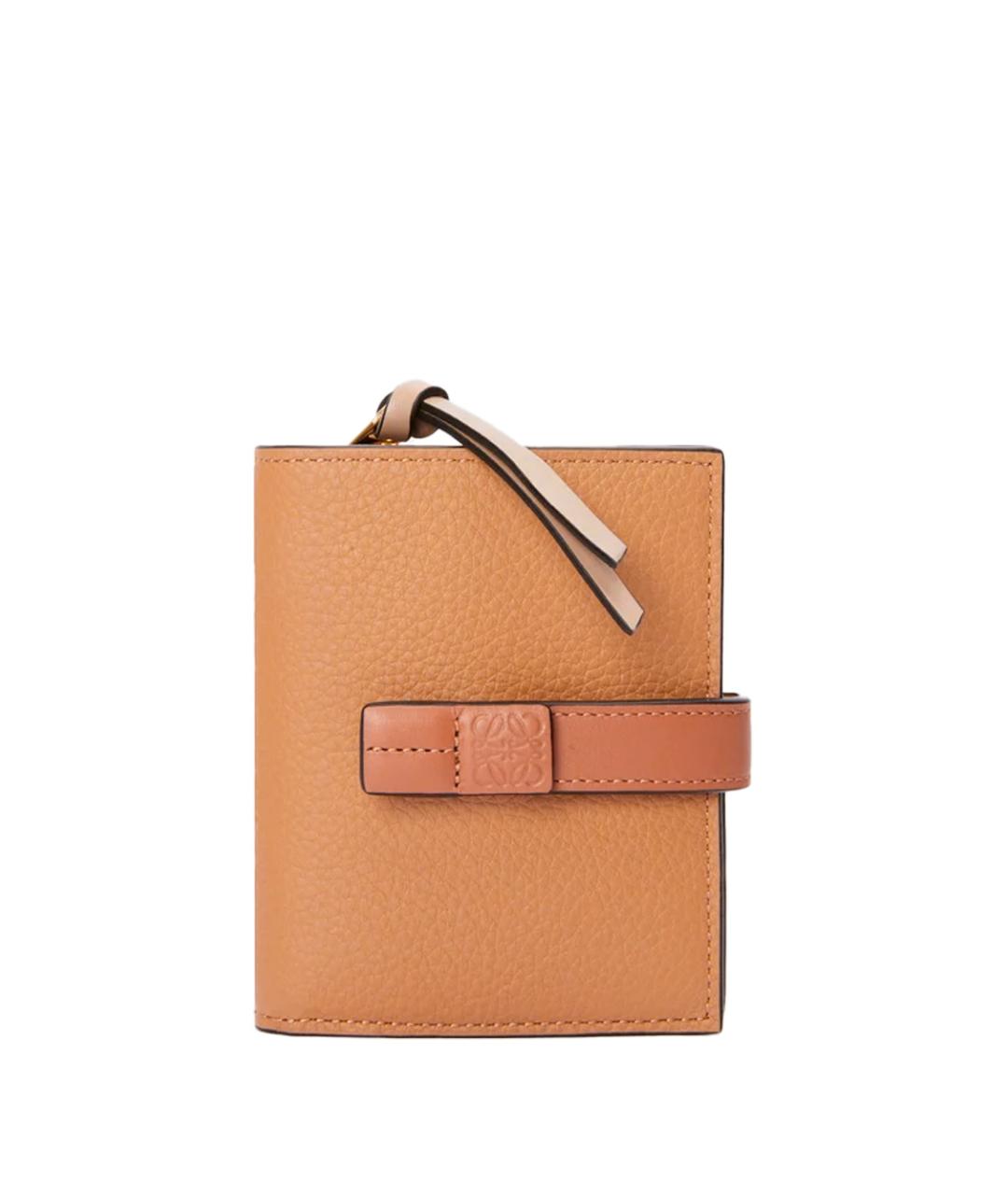 LOEWE Оранжевый кожаный кошелек, фото 1