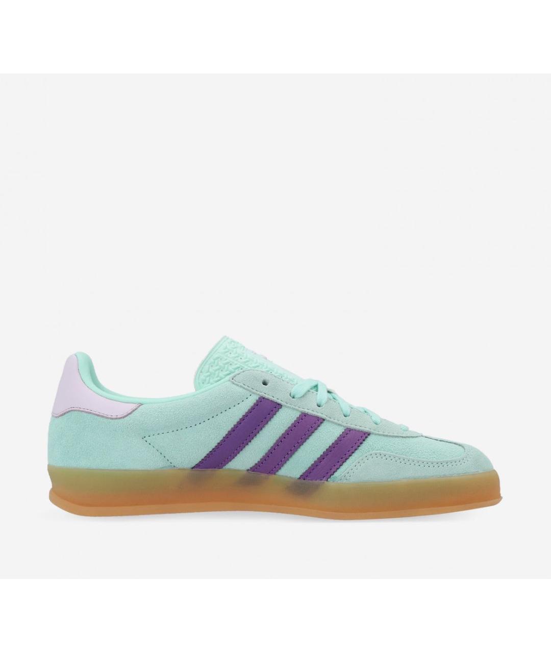 ADIDAS Бирюзовые замшевые кеды, фото 2
