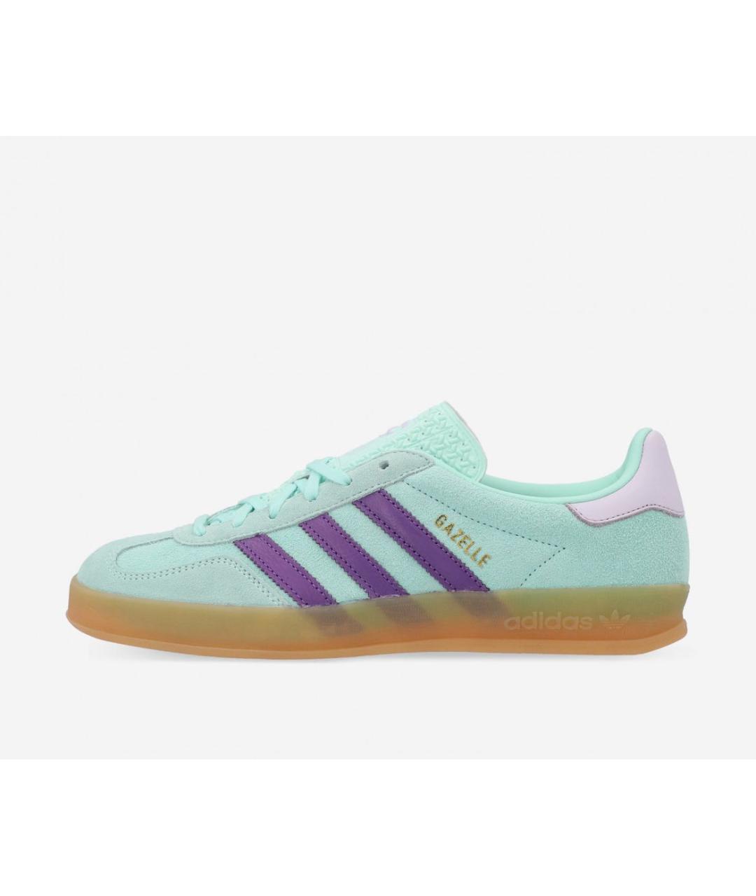 ADIDAS Бирюзовые замшевые кеды, фото 3