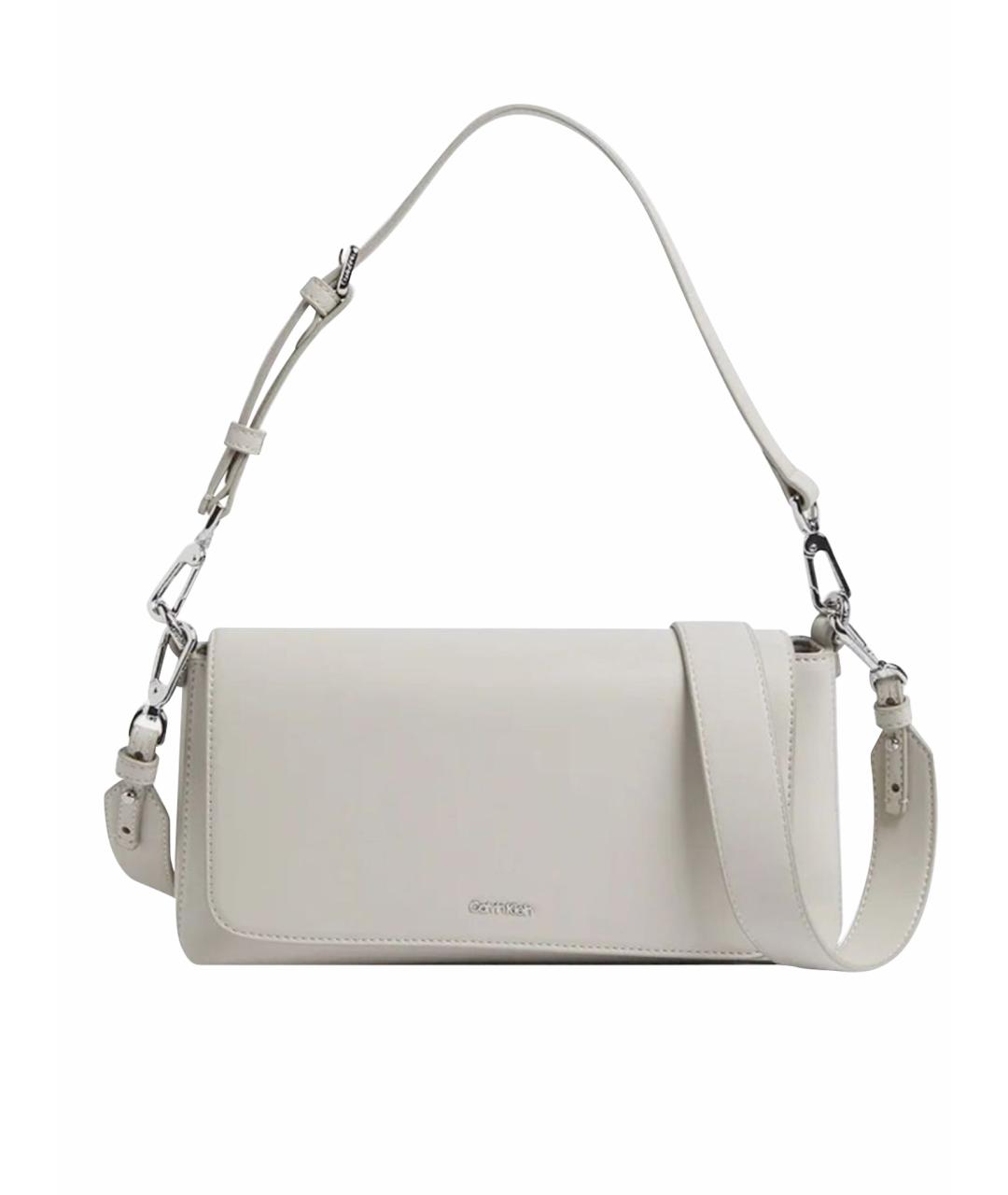 CALVIN KLEIN Белая сумка через плечо, фото 1