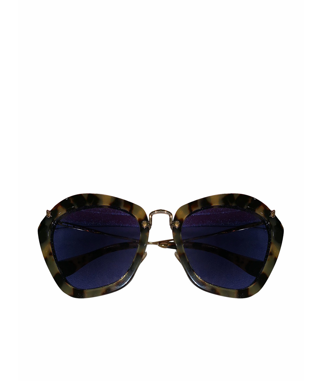MIU MIU Фиолетовые пластиковые солнцезащитные очки, фото 1