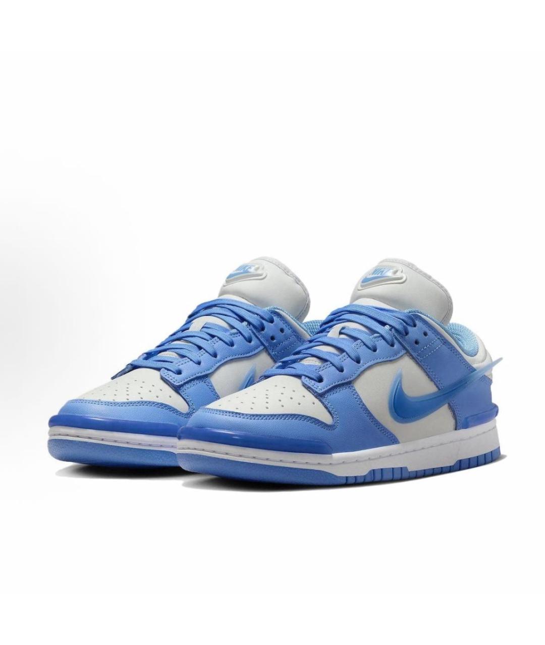NIKE Голубые кожаные кроссовки, фото 3
