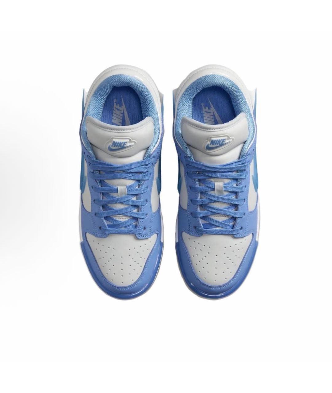 NIKE Голубые кожаные кроссовки, фото 4