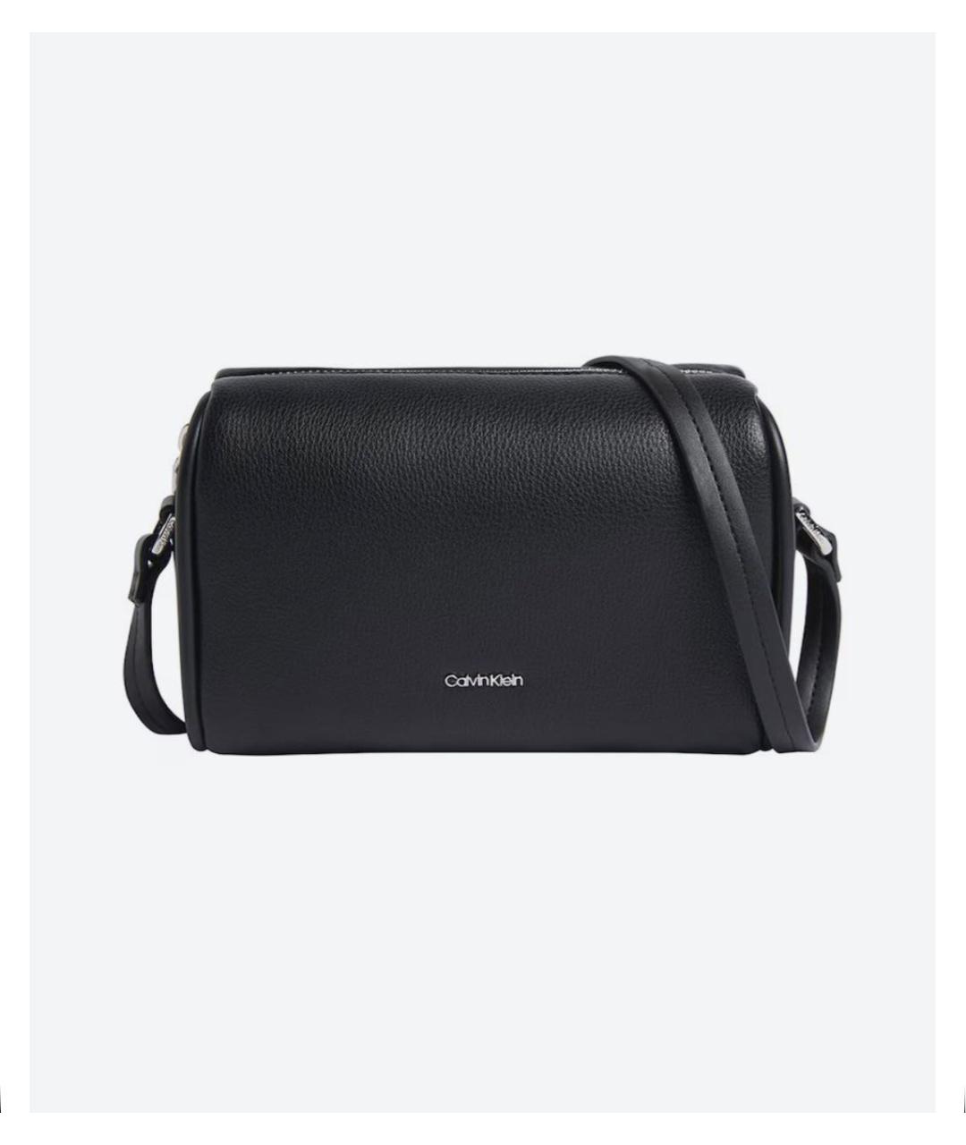 CALVIN KLEIN Черная сумка через плечо из искусственной кожи, фото 3