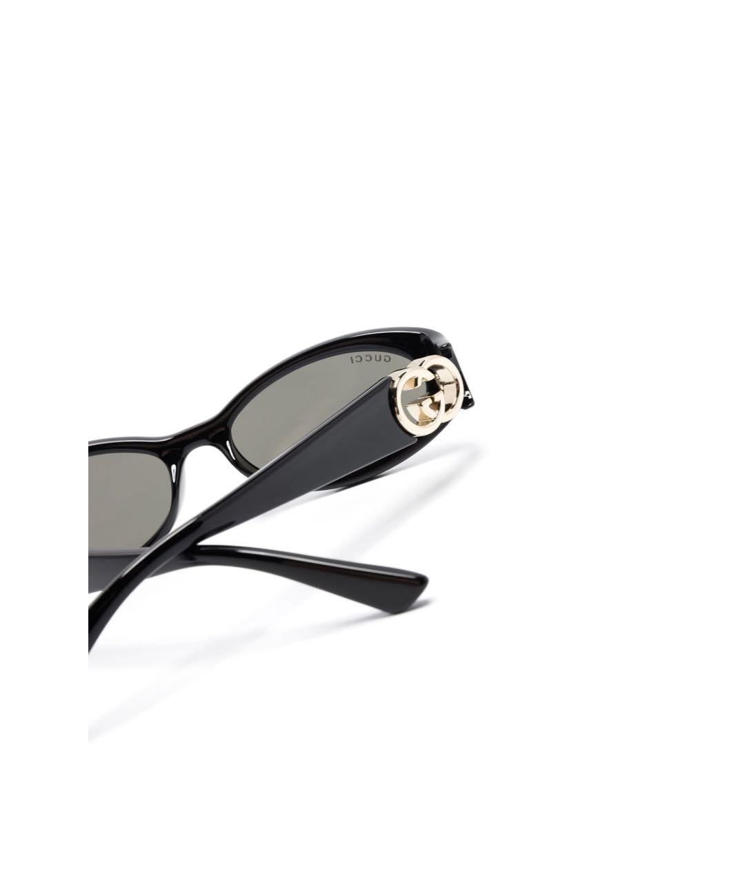 GUCCI Черные пластиковые солнцезащитные очки, фото 2