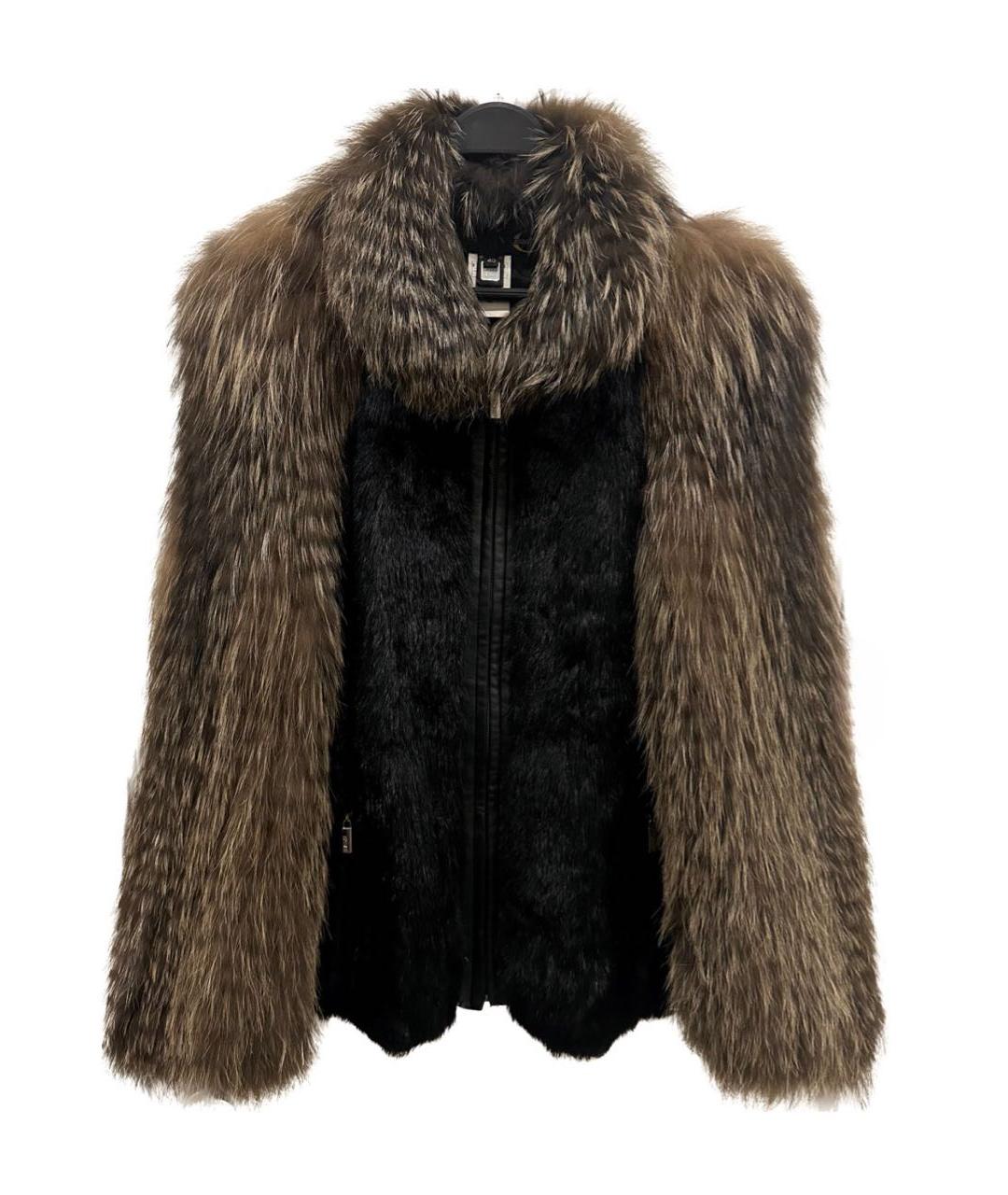 JUST CAVALLI Коричневая меховая шуба, фото 9