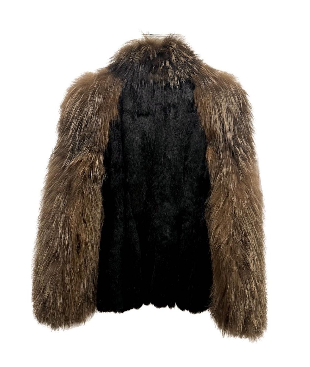JUST CAVALLI Коричневая меховая шуба, фото 2