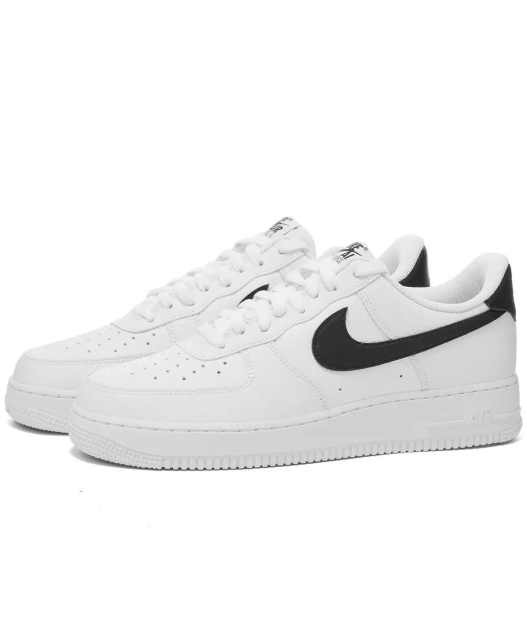 NIKE Белые кожаные низкие кроссовки / кеды, фото 2