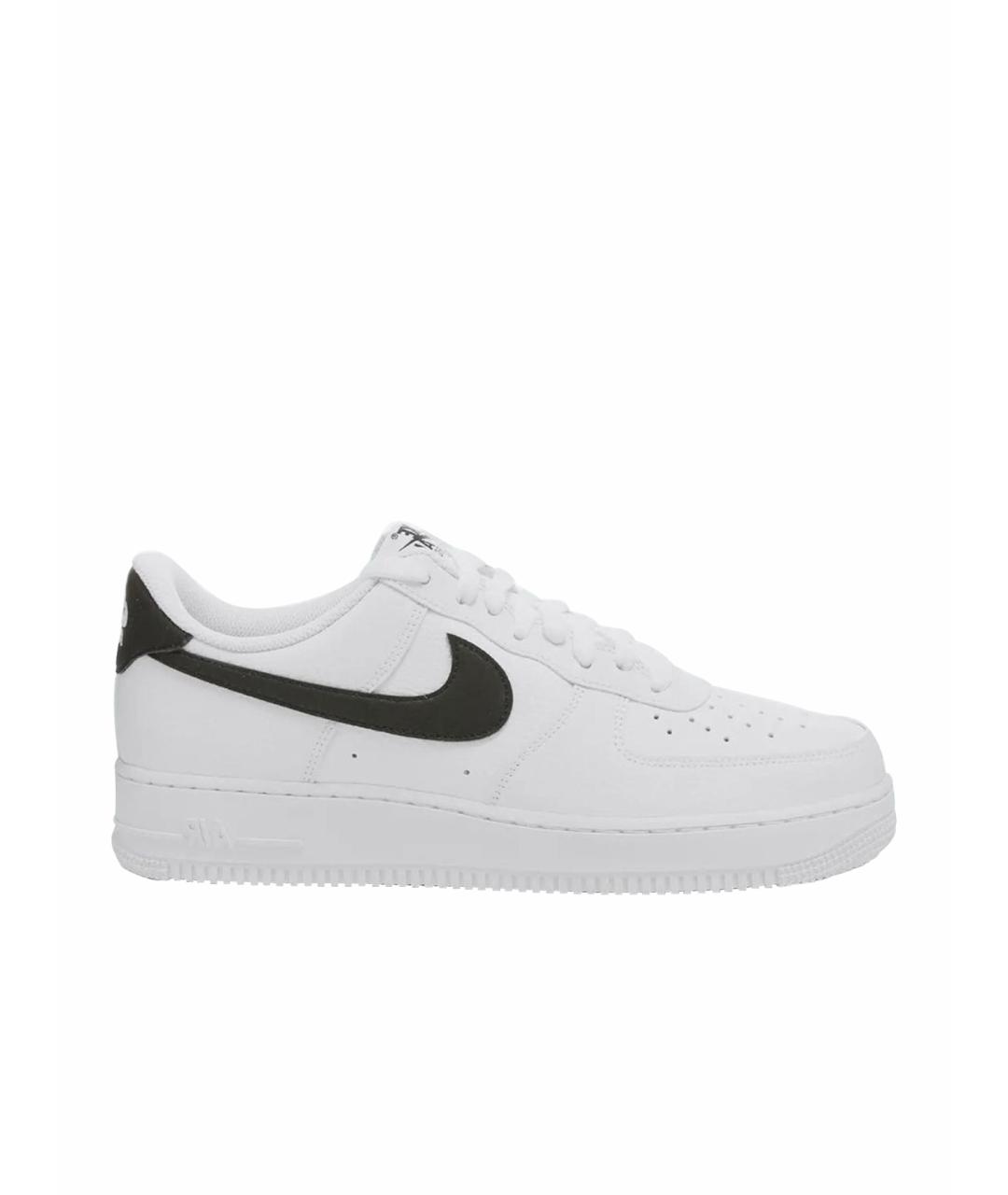 NIKE Белые кожаные низкие кроссовки / кеды, фото 1