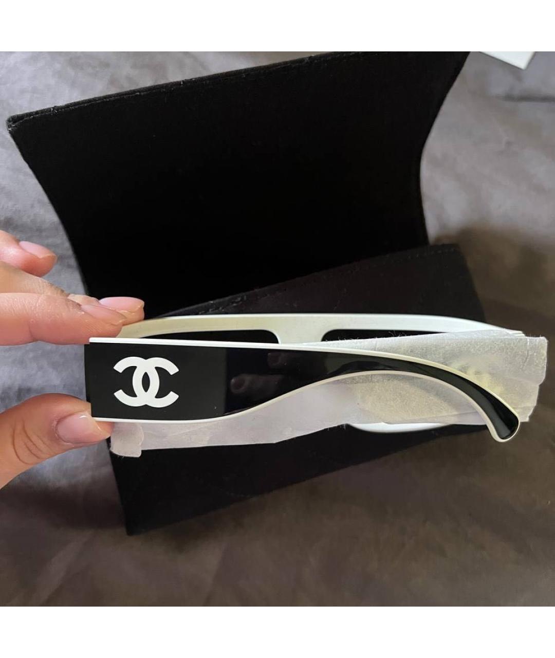 CHANEL Черные пластиковые солнцезащитные очки, фото 2