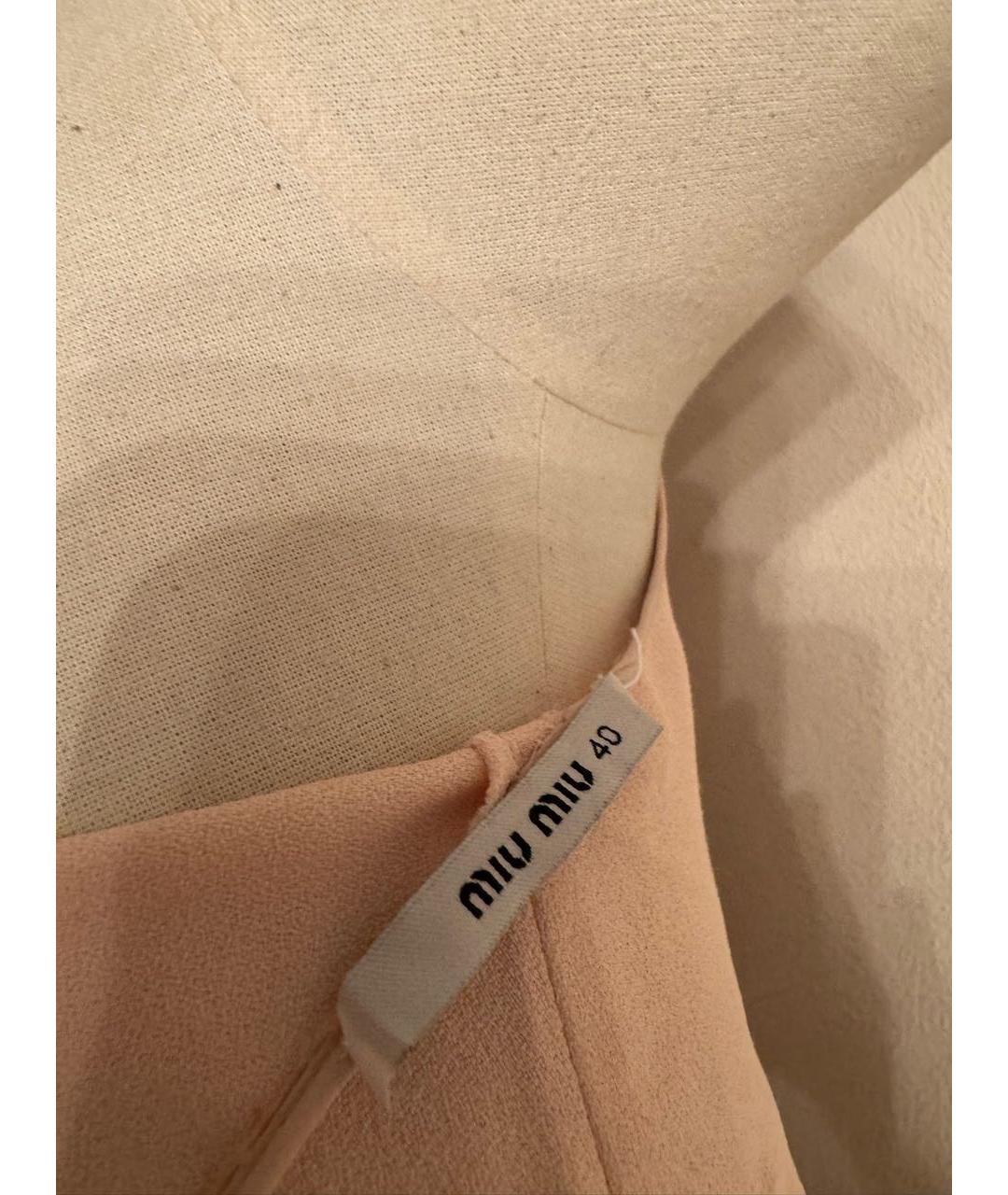 MIU MIU Розовое вискозное коктейльное платье, фото 4