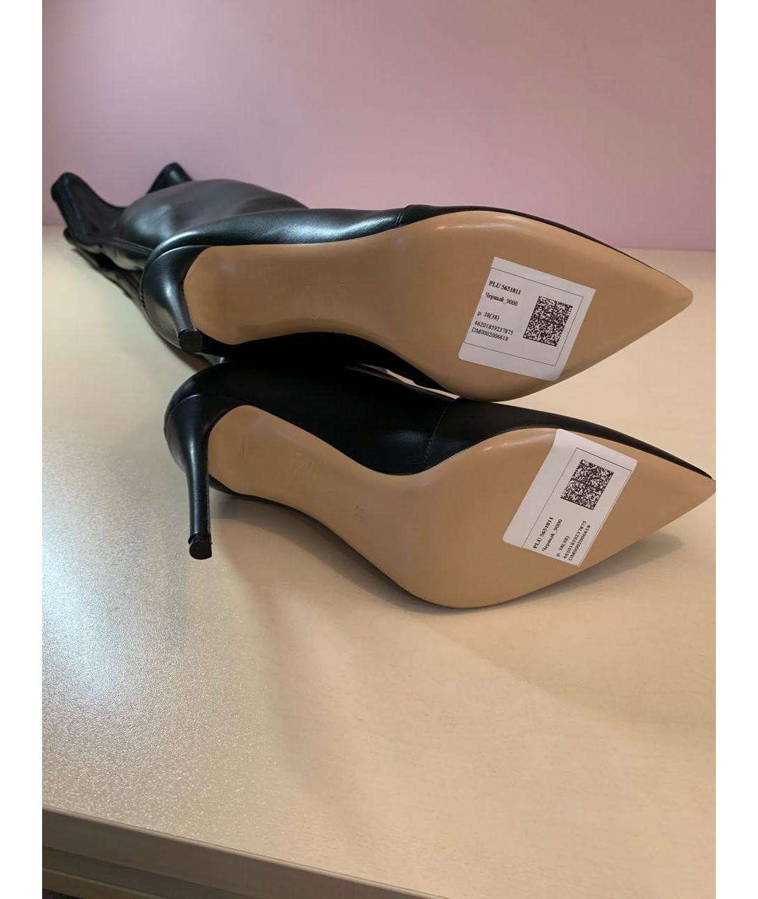 CASADEI Черные кожаные ботфорты, фото 7