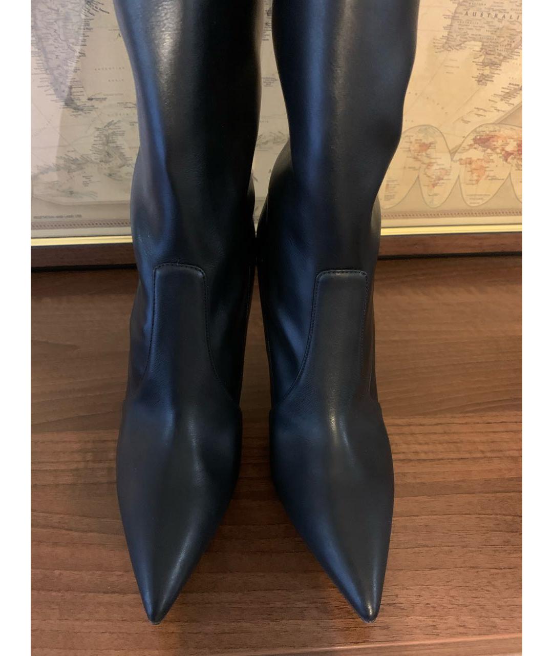 CASADEI Черные кожаные ботфорты, фото 3