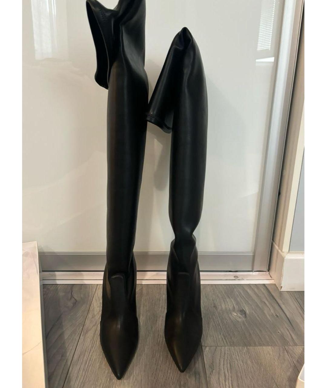 CASADEI Черные кожаные ботфорты, фото 4