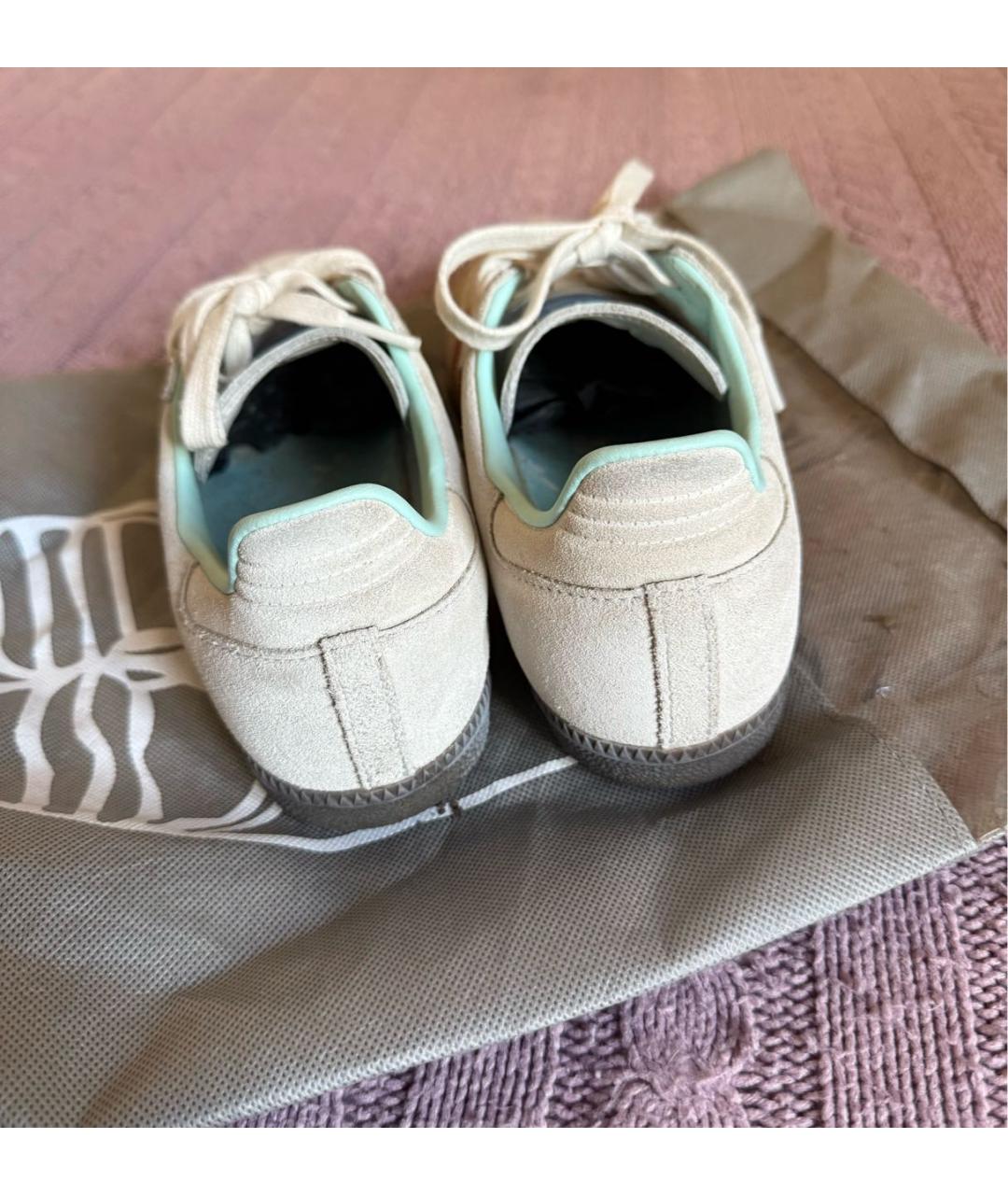 ADIDAS Бежевые замшевые кеды, фото 4