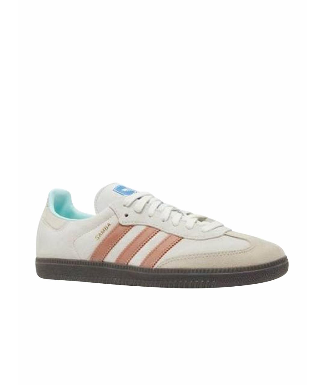 ADIDAS Бежевые замшевые кеды, фото 1