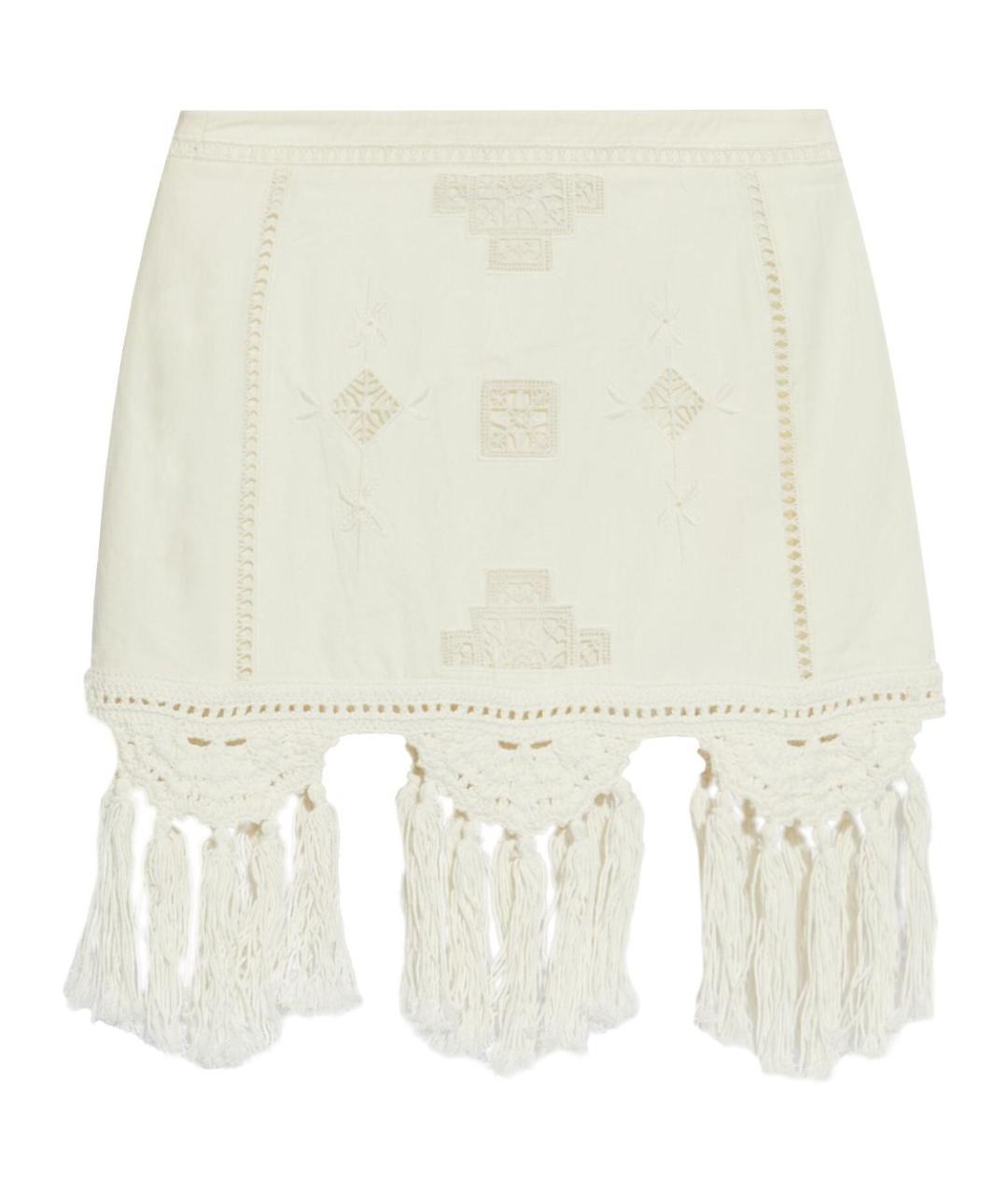 ISABEL MARANT Белая хлопковая юбка мини, фото 1