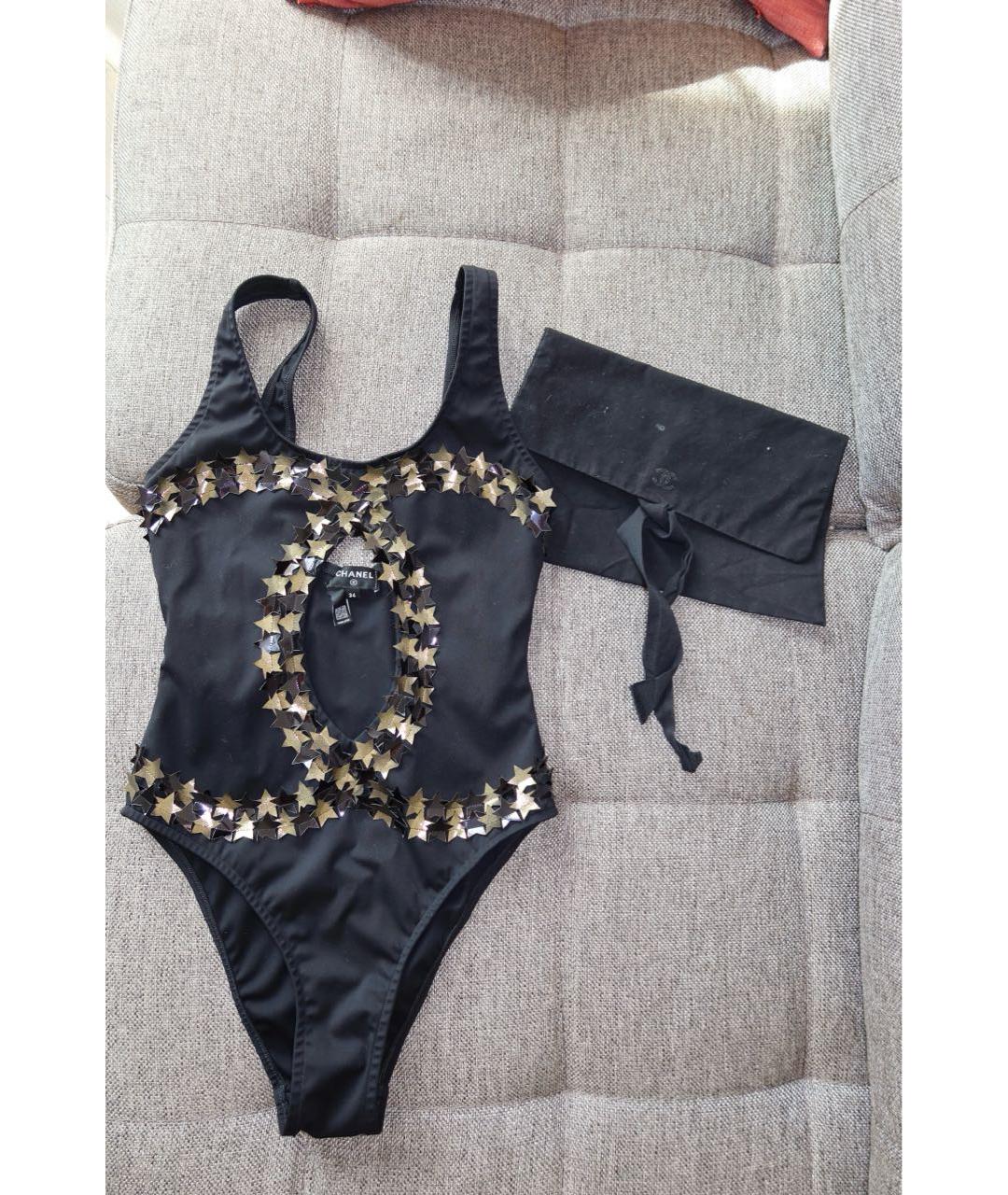 CHANEL Черный купальник, фото 2