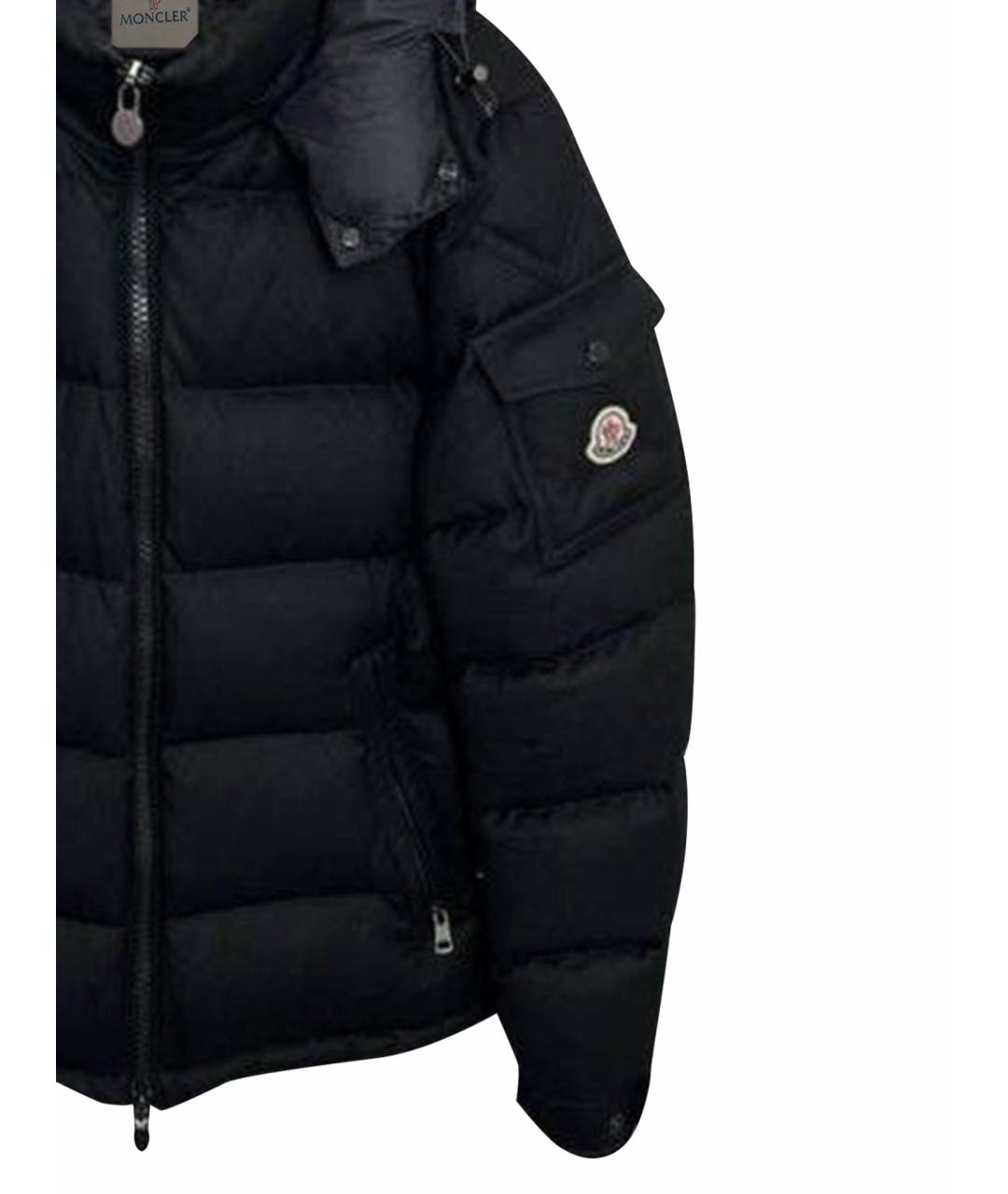 MONCLER Черный пуховик, фото 6