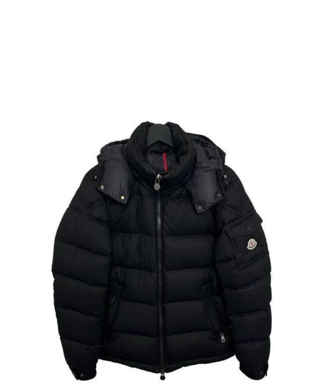 MONCLER Черный пуховик, фото 2