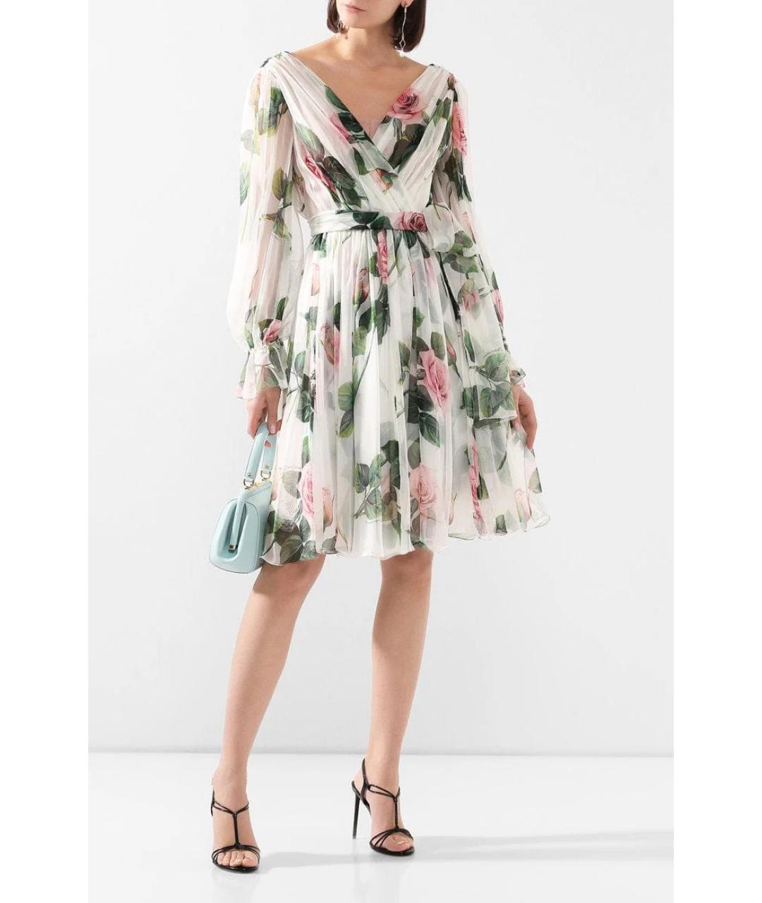 DOLCE&GABBANA Мульти коктейльное платье, фото 4