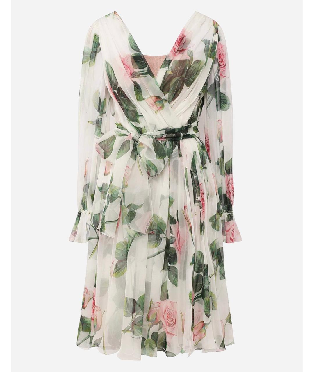 DOLCE&GABBANA Мульти коктейльное платье, фото 5