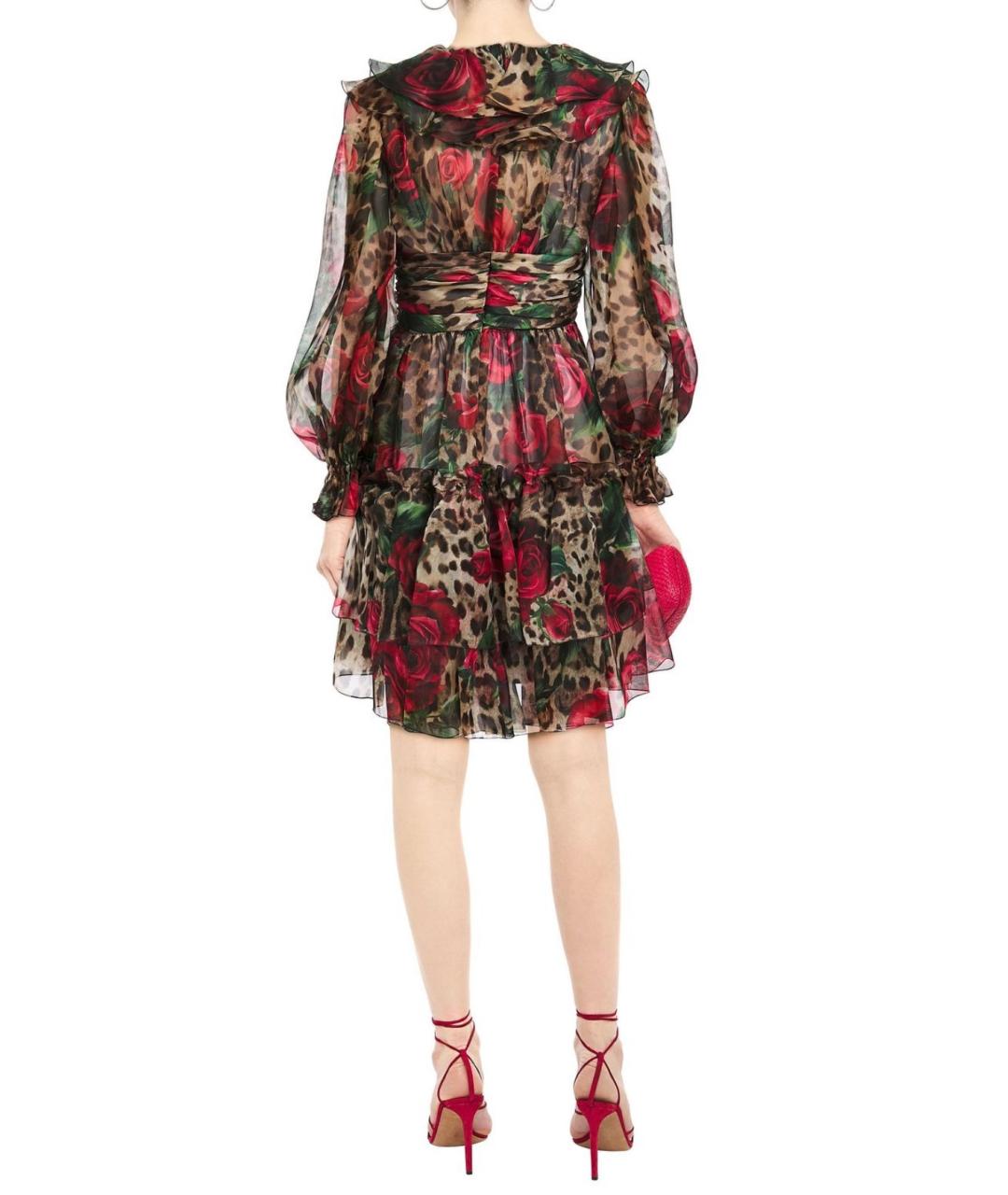 DOLCE&GABBANA Мульти коктейльное платье, фото 3