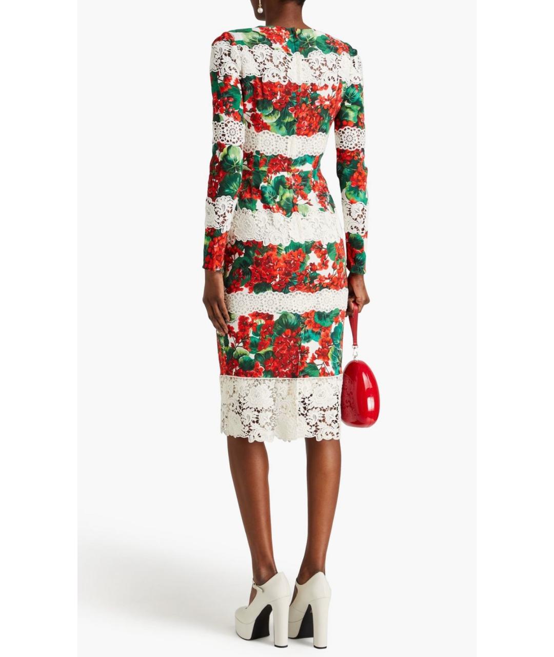 DOLCE&GABBANA Мульти коктейльное платье, фото 3