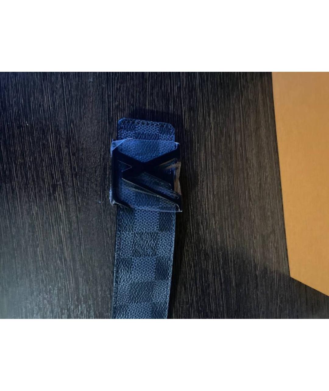 LOUIS VUITTON Темно-синий ремень, фото 3