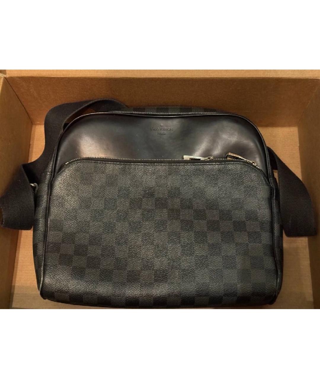 LOUIS VUITTON Черная сумка на плечо, фото 4