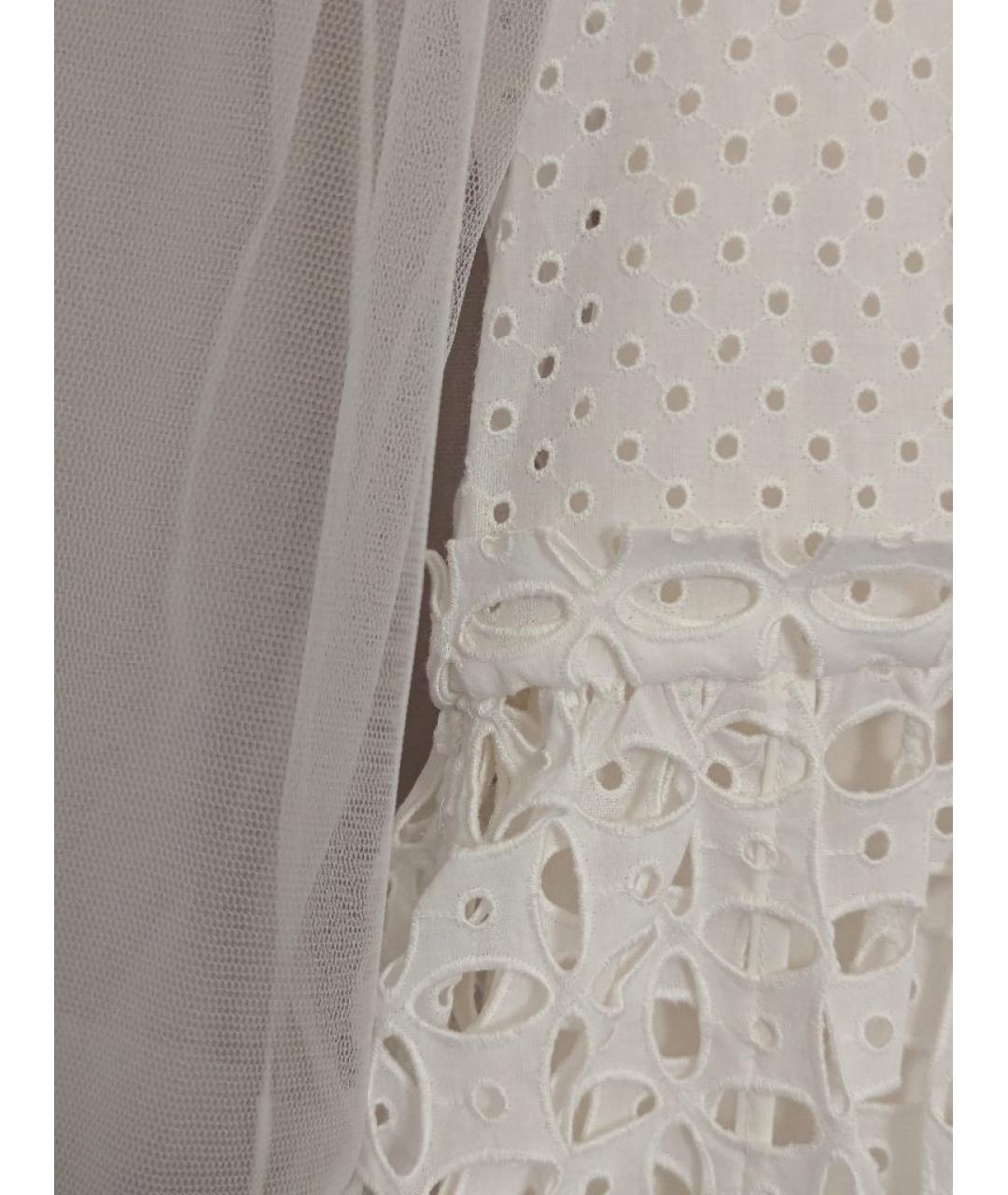 SIMONE ROCHA Белое хлопковое коктейльное платье, фото 4