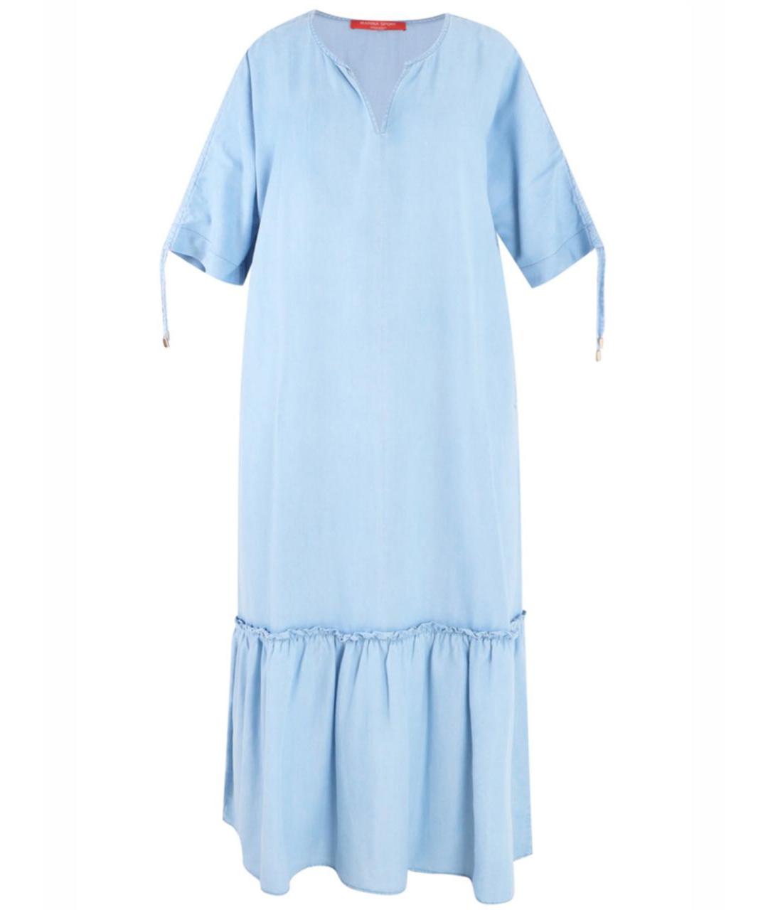 MAX MARA Голубое повседневное платье, фото 1