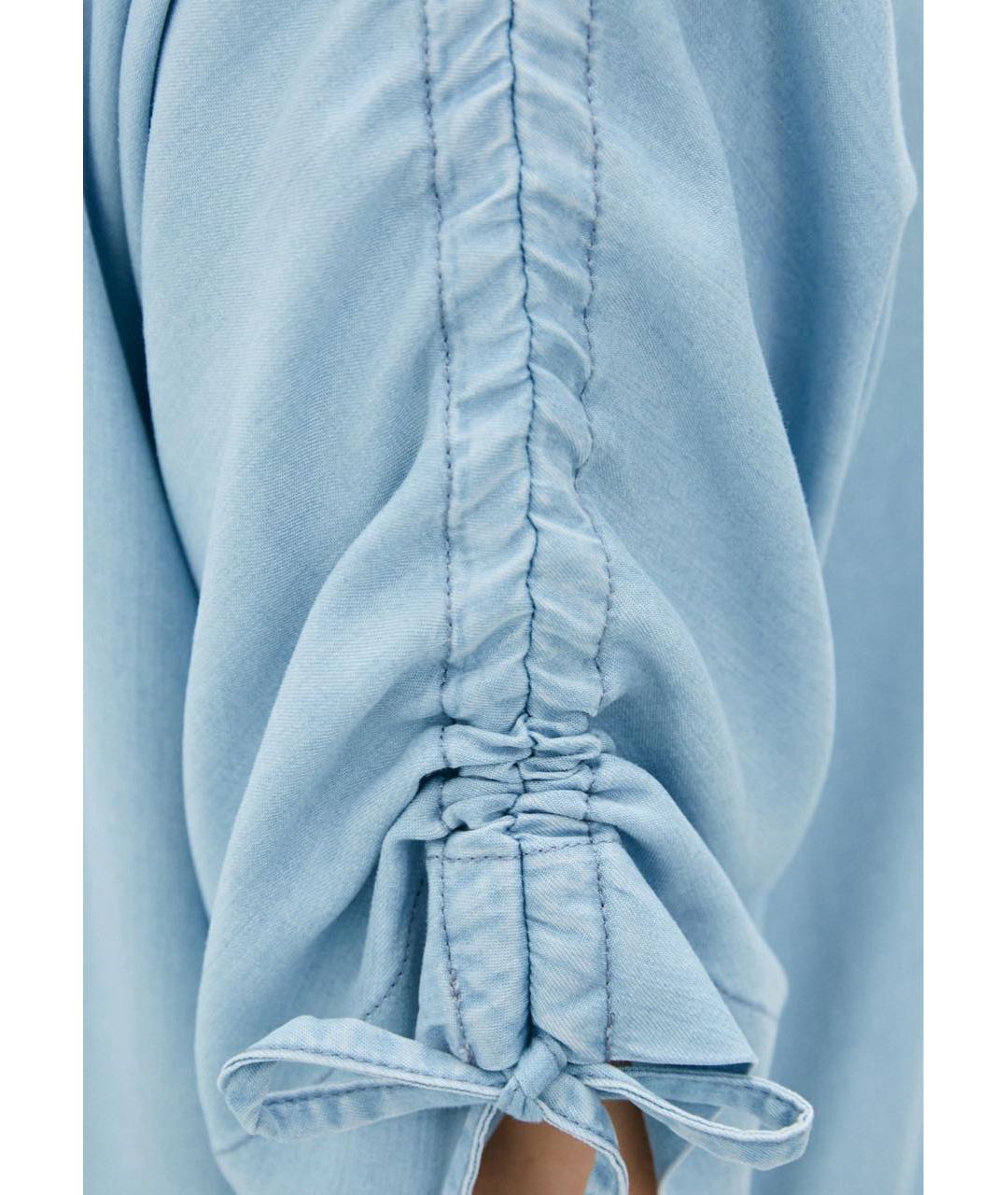 MAX MARA Голубое повседневное платье, фото 7