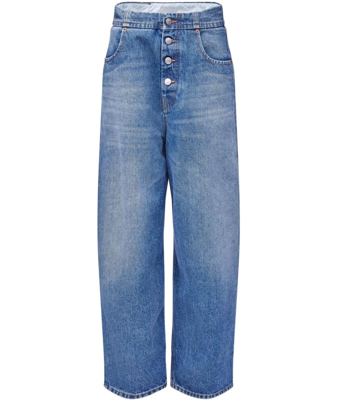 MM6 MAISON MARGIELA Голубые прямые джинсы, фото 1