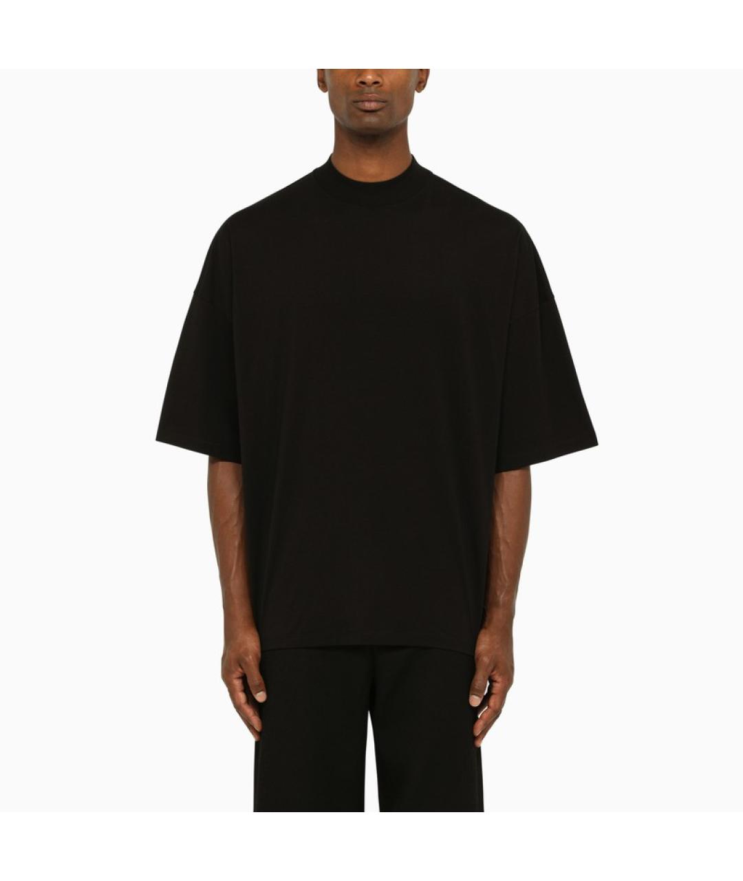 JIL SANDER Черная хлопковая футболка, фото 5