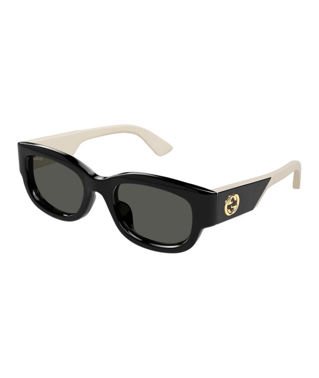 GUCCI Черные пластиковые солнцезащитные очки, фото 1