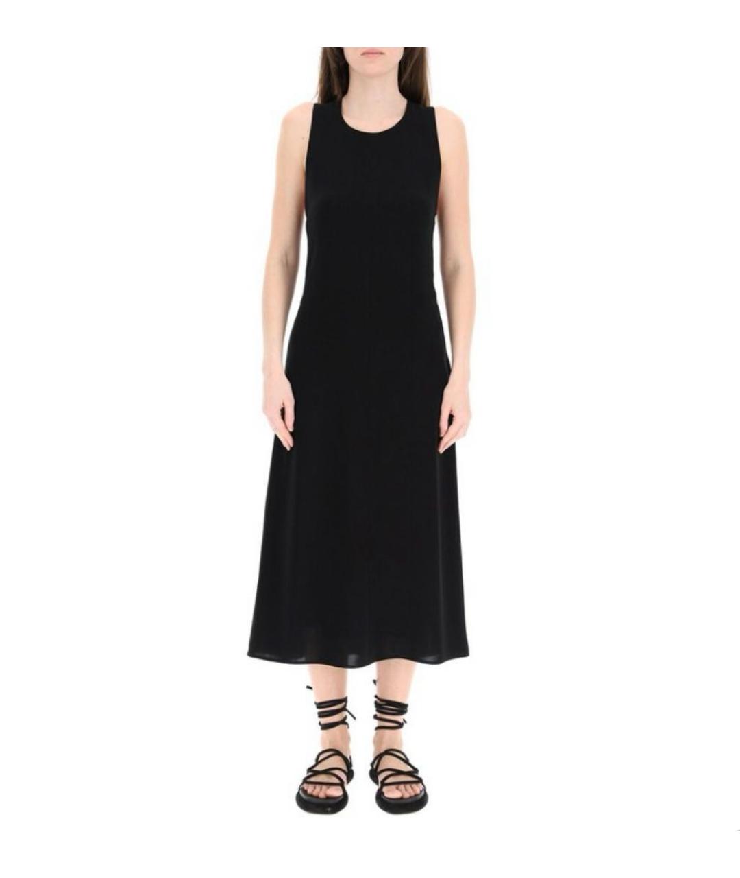 MAX MARA Черное ацетатное повседневное платье, фото 5