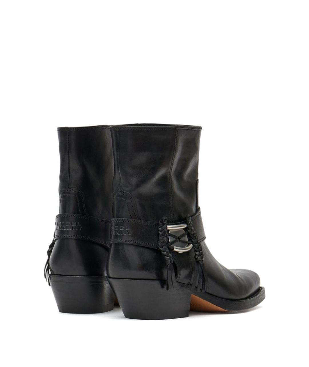 ISABEL MARANT Черные кожаные ботинки, фото 2